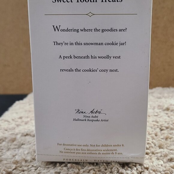 Hallmark Keepsake Christmas Ornament Sweet Tooth Treats Snowman 2006 - Picture 6 of 7